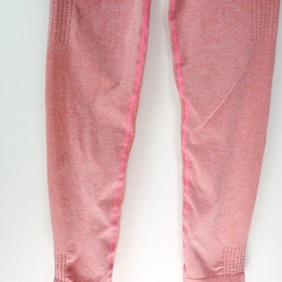 Gymshark Size M Adapt Ombré Seamless Leggings Peach Pink Orange - Picture 4 of 10